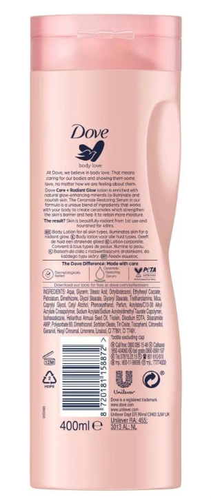 Dove Body Love Care & Glow Illuminating Body Lotion 400ml